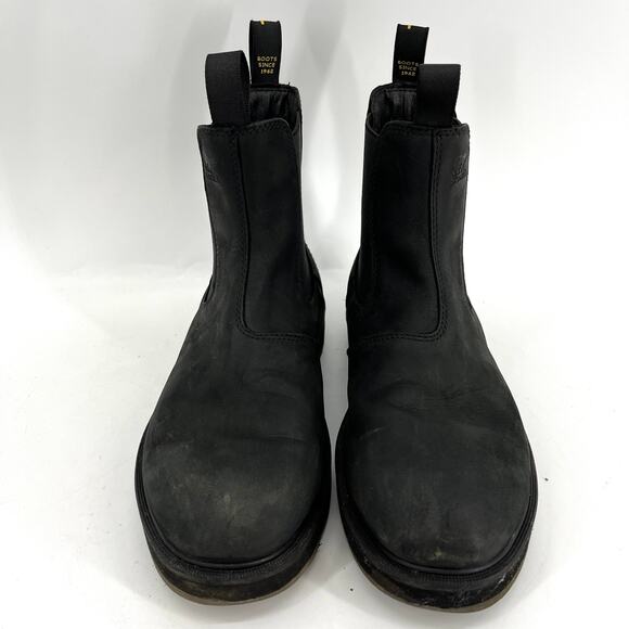 Sorel Men's 9 Black Nubuck Leather Hi-Line Chelsea Waterproof Boots Pull on - Picture 3 of 8